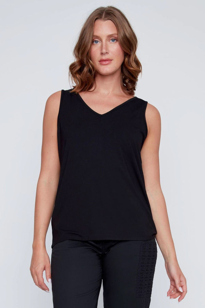 Camisole col V fluide