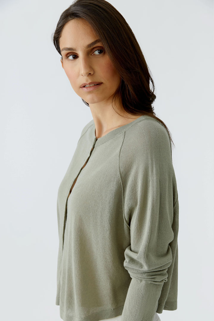 Cardigan texturé boutonné