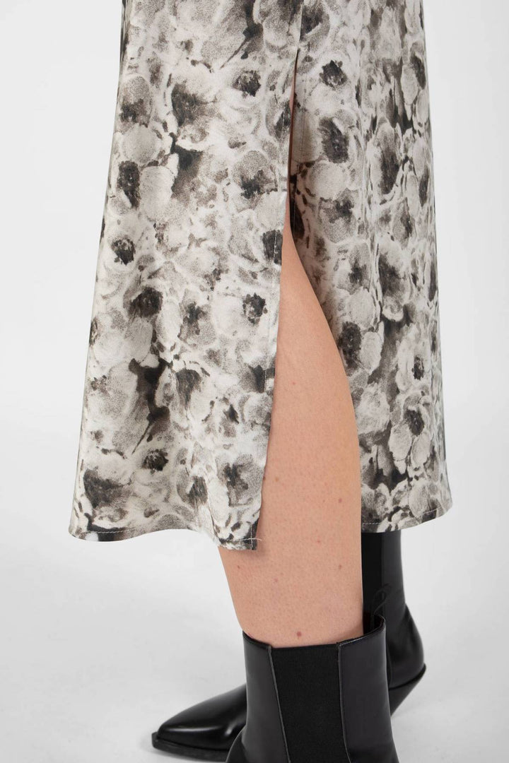 Printed midi skirt