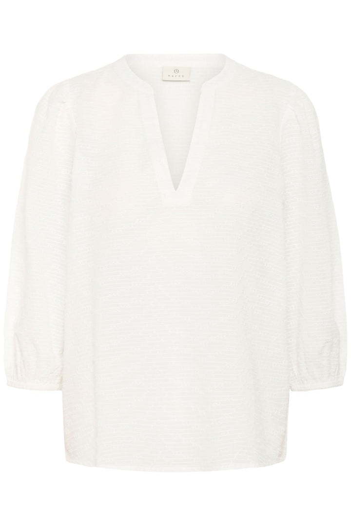 Penelope textured blouse with three-quarter sleeves