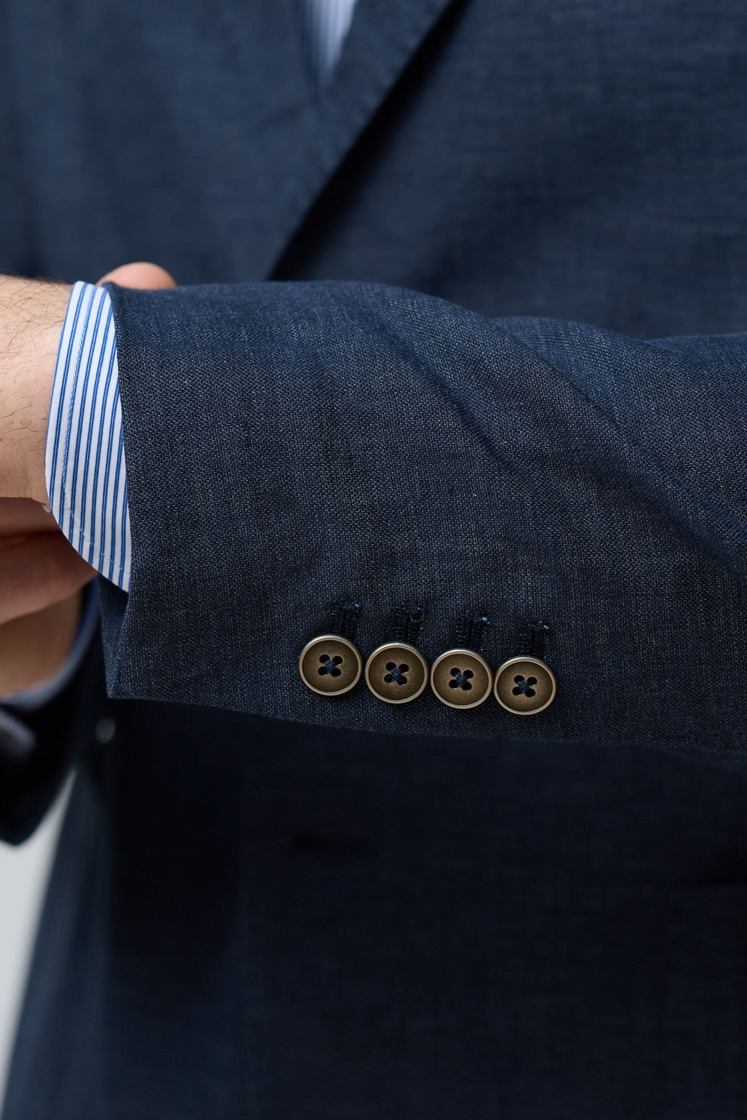 Veston en coton et lin extensible