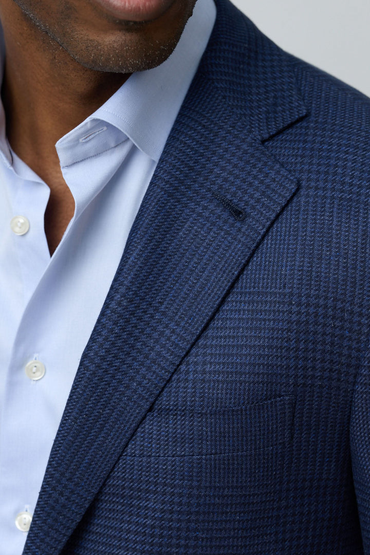 Veston structuré à motif subtil