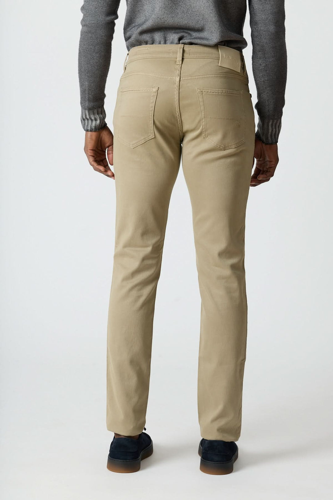 5-pocket pants in cotton-lyocell twill