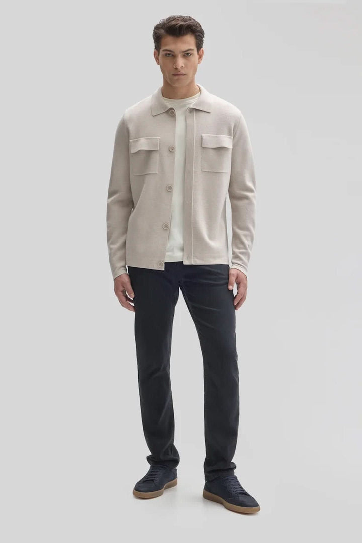 Surchemise en laine mérinos à poches plaquées pour homme Robert barakett