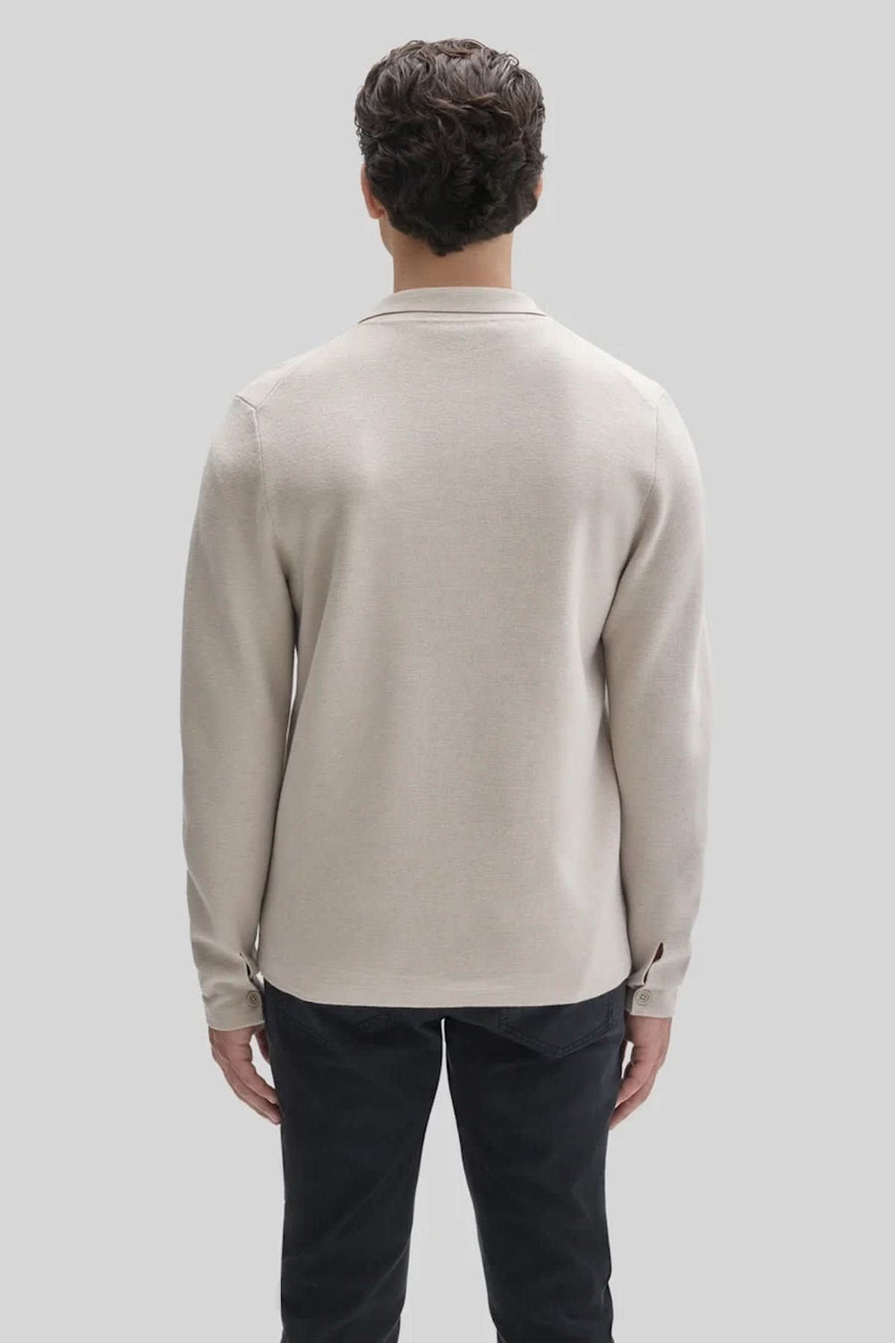 Surchemise en laine mérinos à poches plaquées pour homme Robert barakett