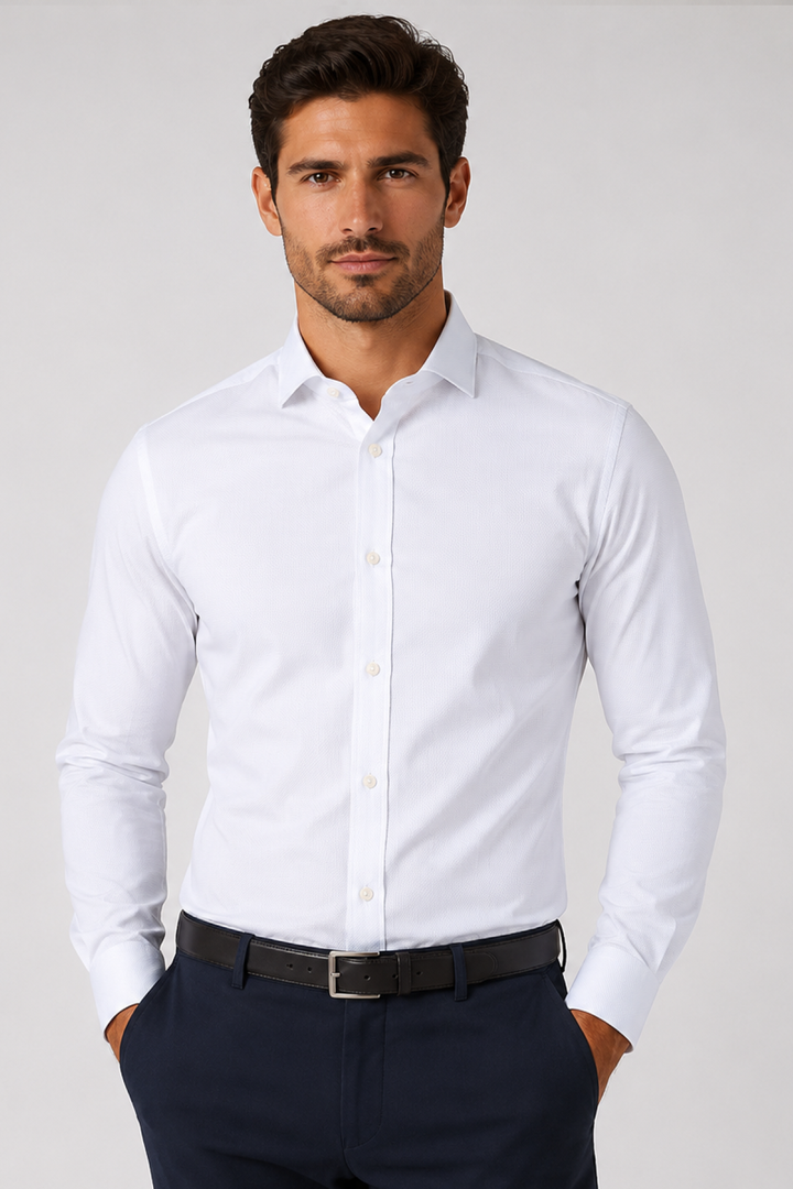Chemise habillée texturée