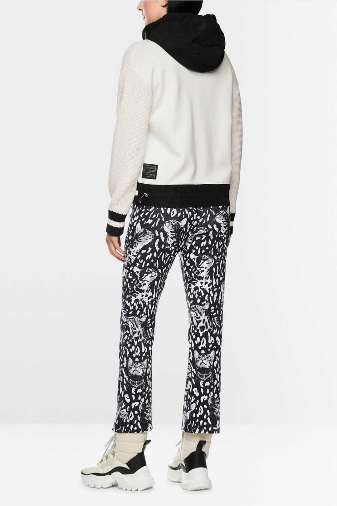 Sweat à capuche contrasté pour femme Marc Cain
