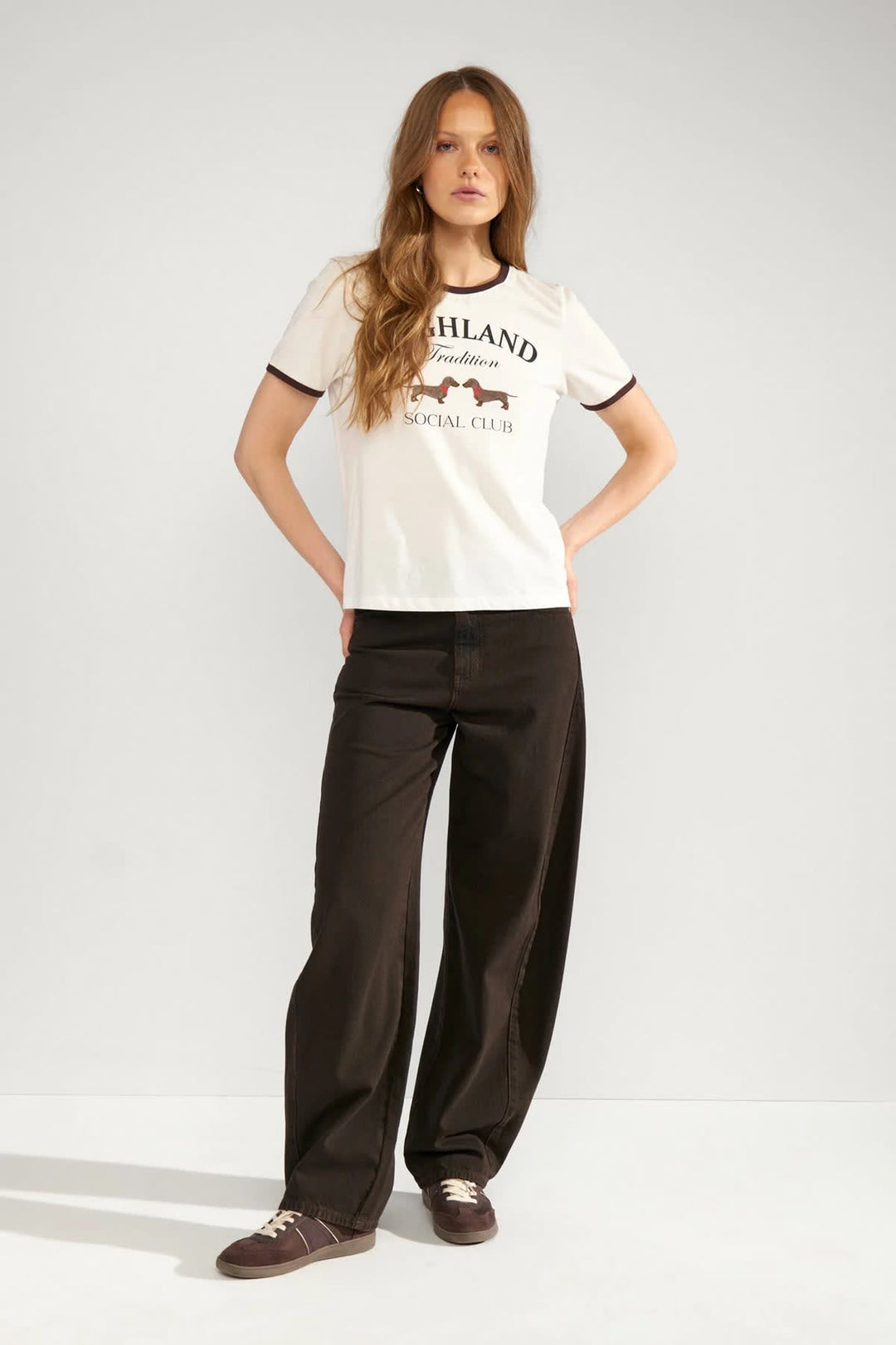 T-shirt à imprimé chiens pour femme Numph
