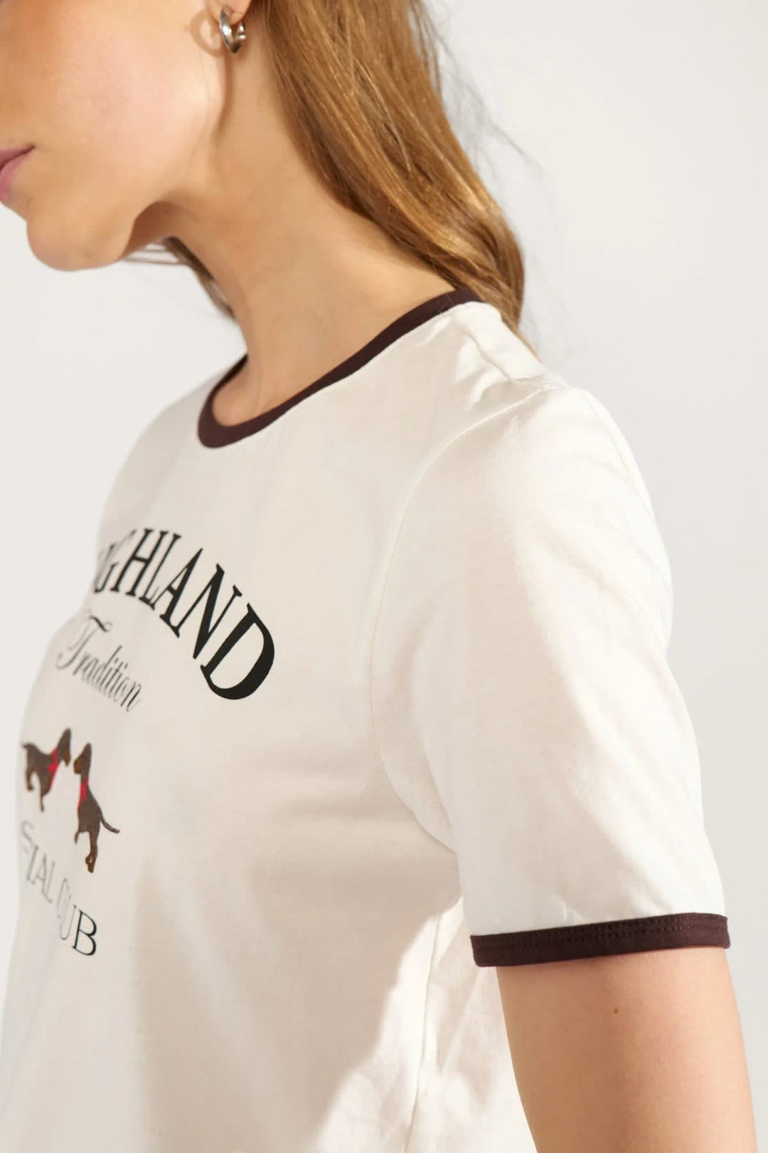 T-shirt à imprimé chiens pour femme Numph