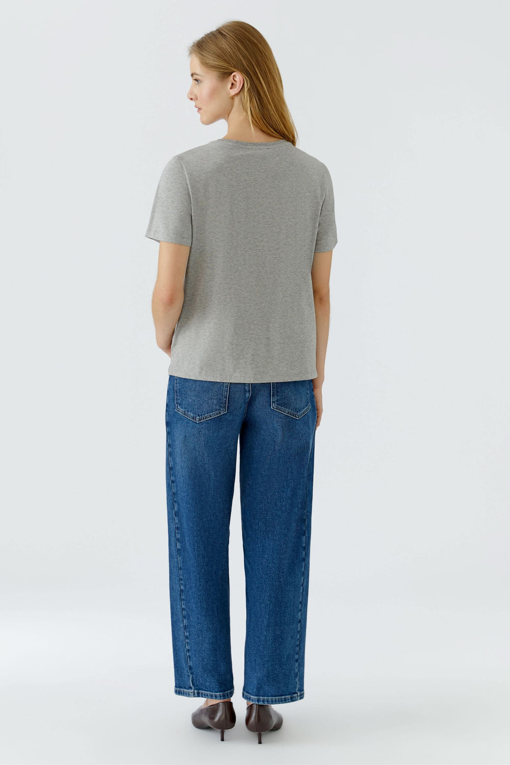 Women's fashion print T-shirt with sparkling details Oui
