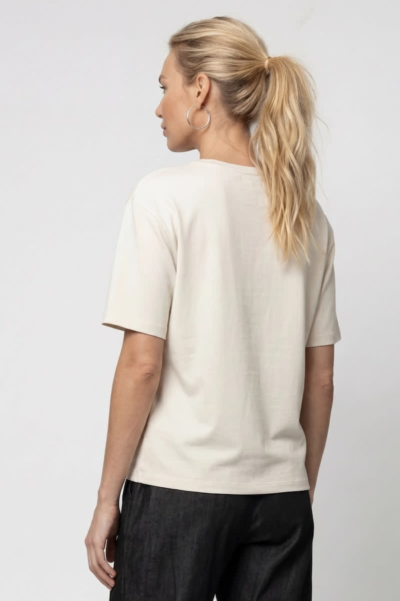 T-shirt à inscription graphique pour femme Monari