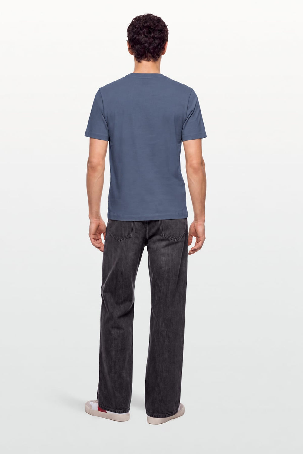 T-shirt à logo ton sur ton vue de face pour homme Hugo Boss