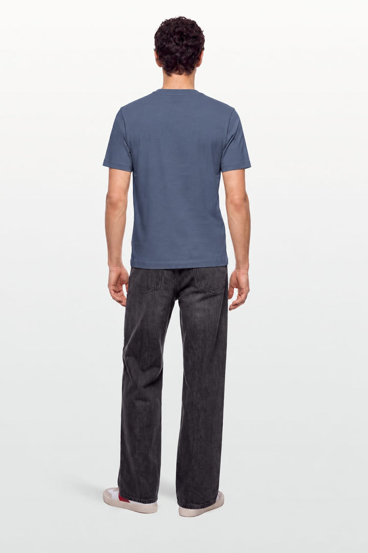 T-shirt à logo ton sur ton vue de face pour homme Hugo Boss