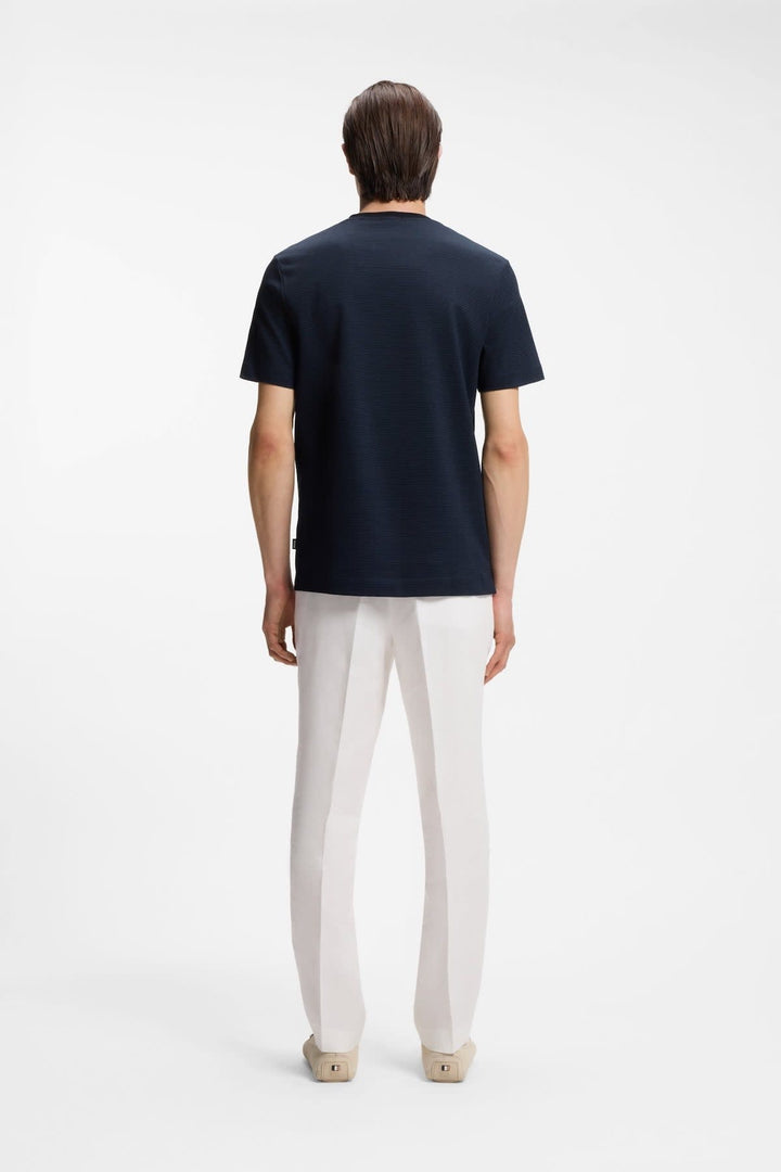 Vue de dos T-shirt essentiel Hugo Boss pour homme noir avec col rond - Valérie Simon