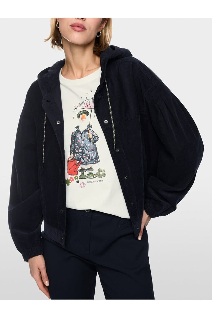 T-shirt à motif artistique vue de face pour femme Marc Cain