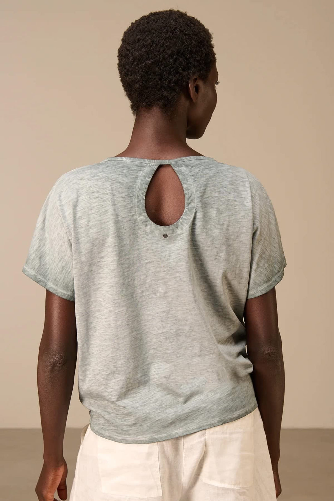 Front view of the Nile blue women&