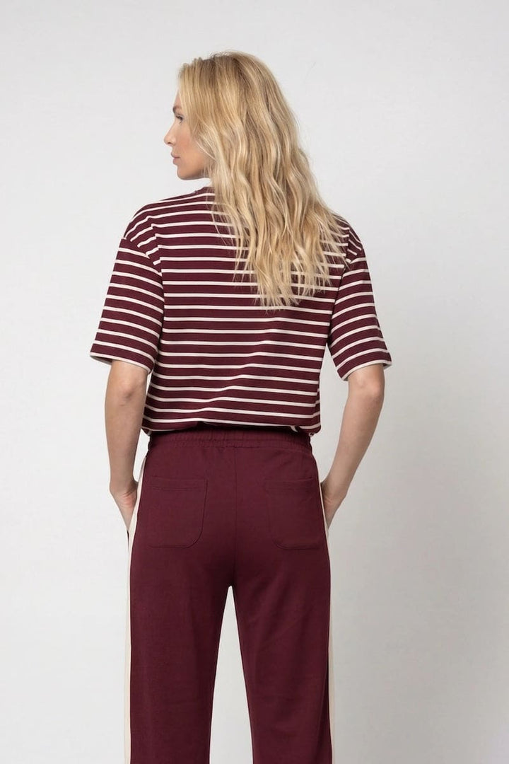 T-shirt rayé à manches courtes pour femme Monari