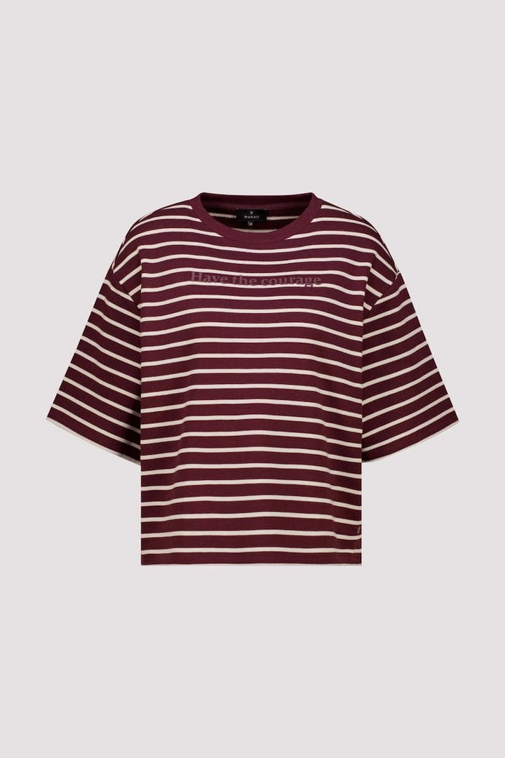 T-shirt rayé à manches courtes pour femme Monari