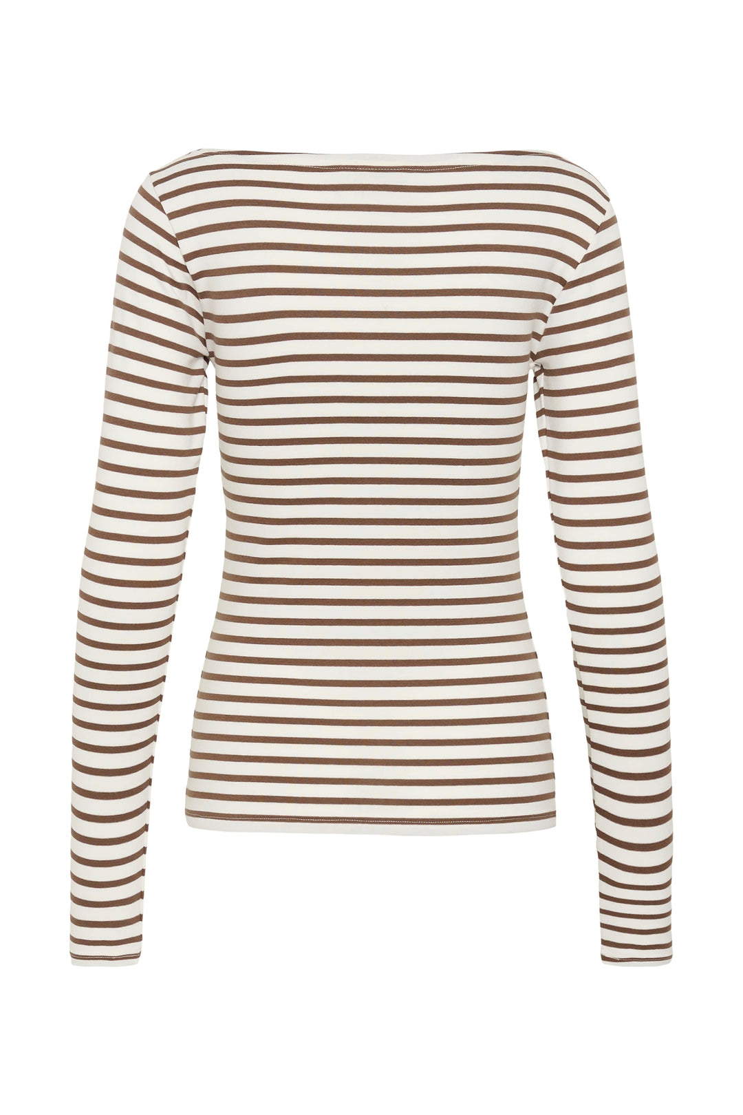T-shirt rayé à manches longues pour femme Kaffe