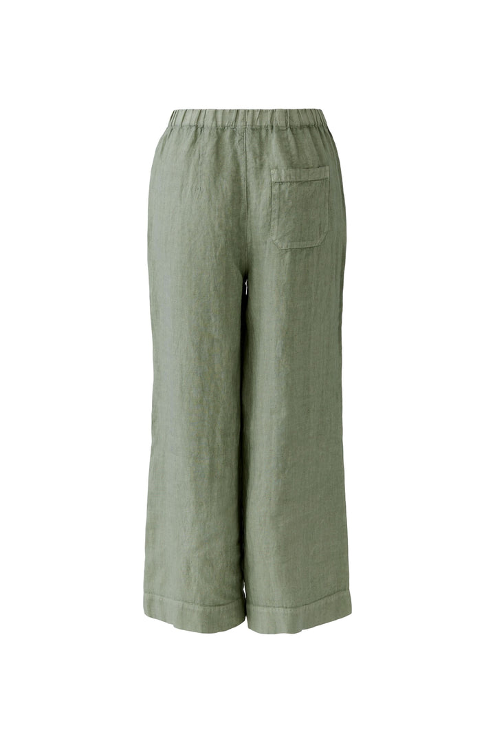 Pantalon fluide en lin à jambe large