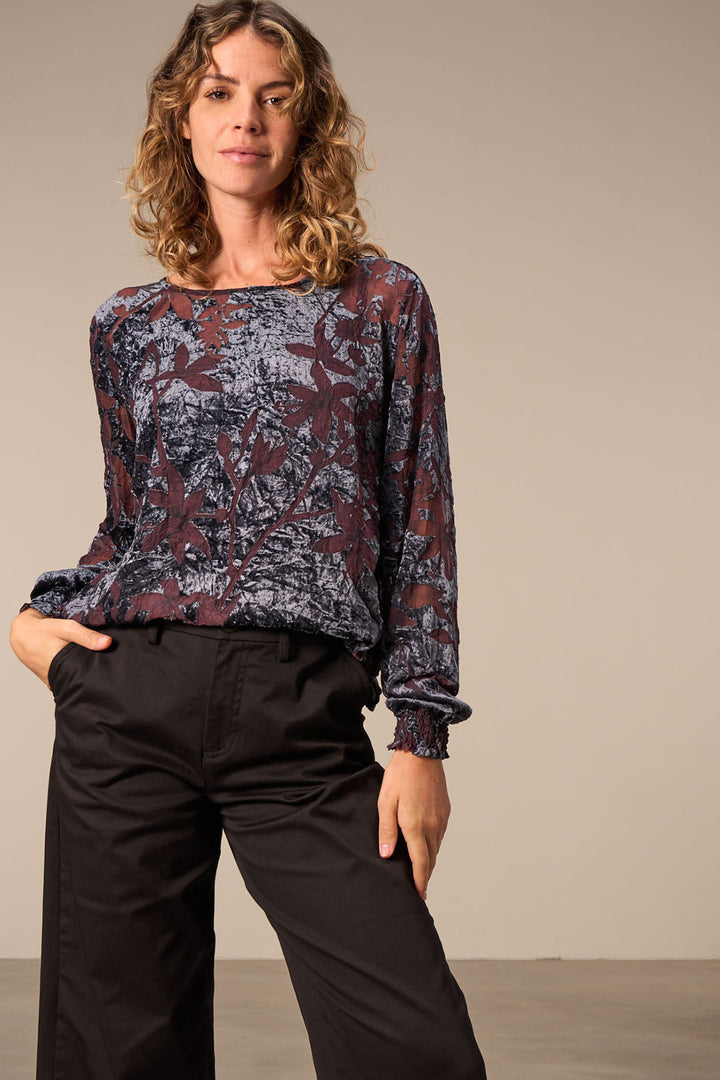 Blouse effet froissé