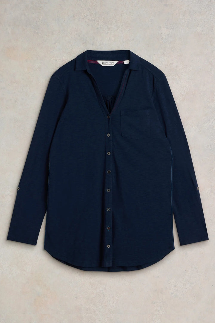 Long shirt with Annie collar