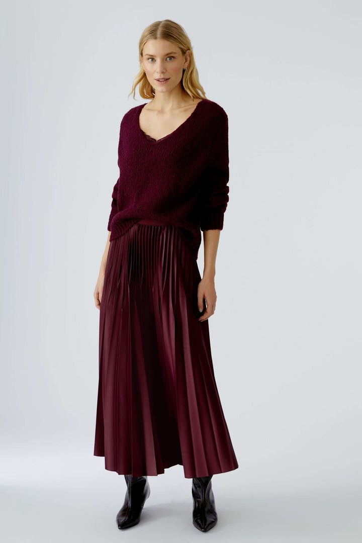 Long pleated skirt