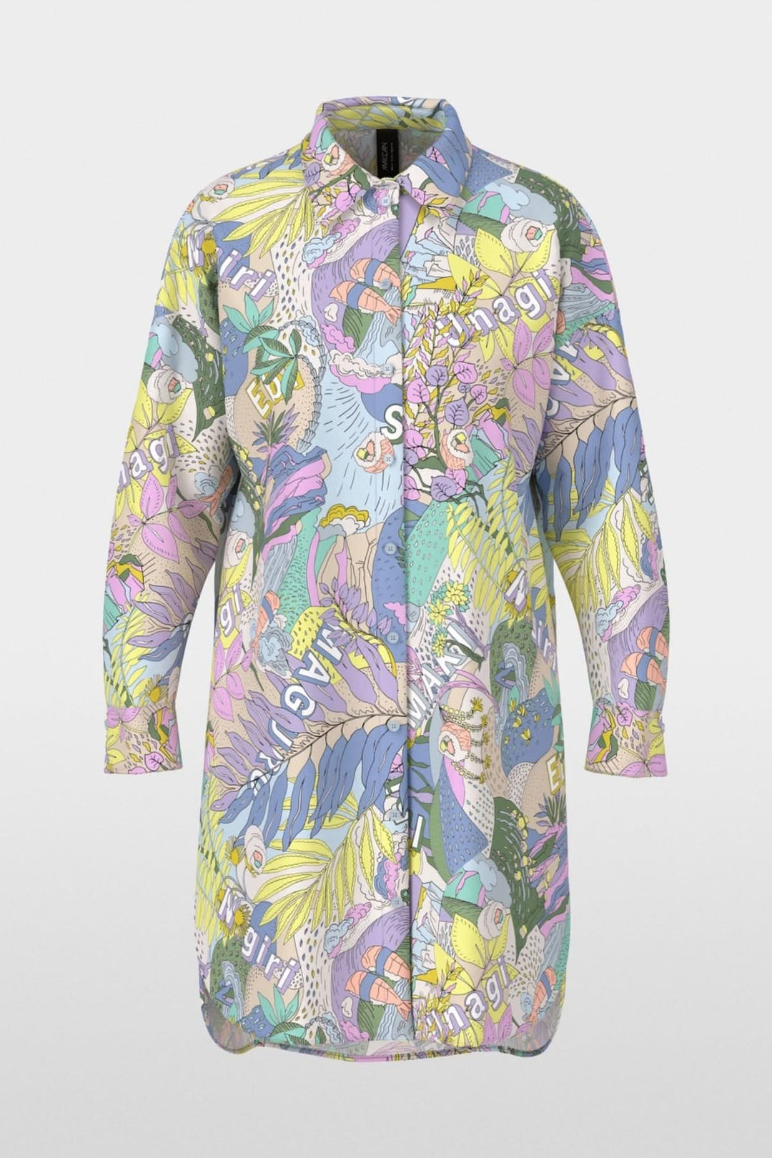 Printed shirt dress