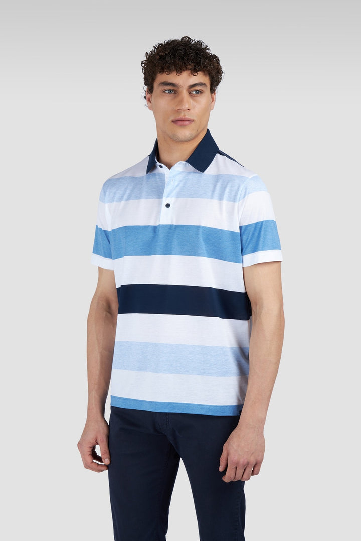 Wide Striped Polo Shirt