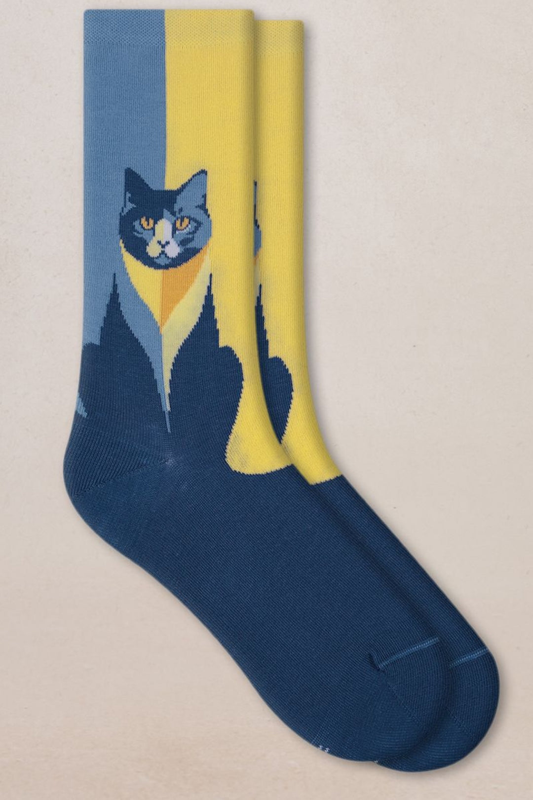 Chaussettes imprimé chat