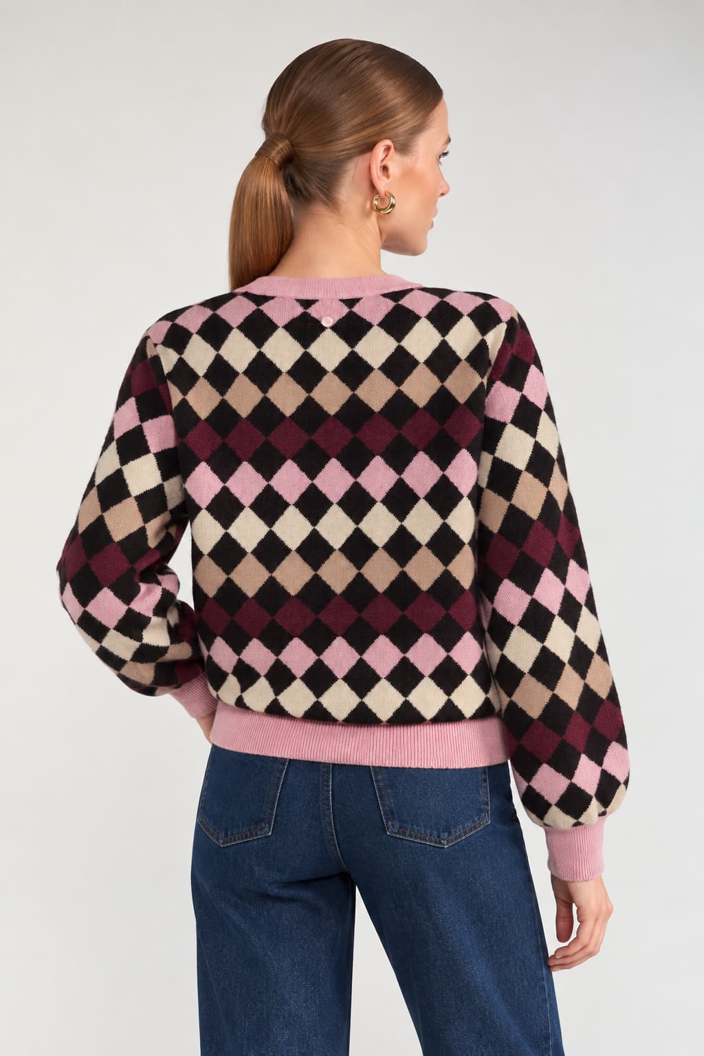 Tricot à motif losanges pour femme Numph