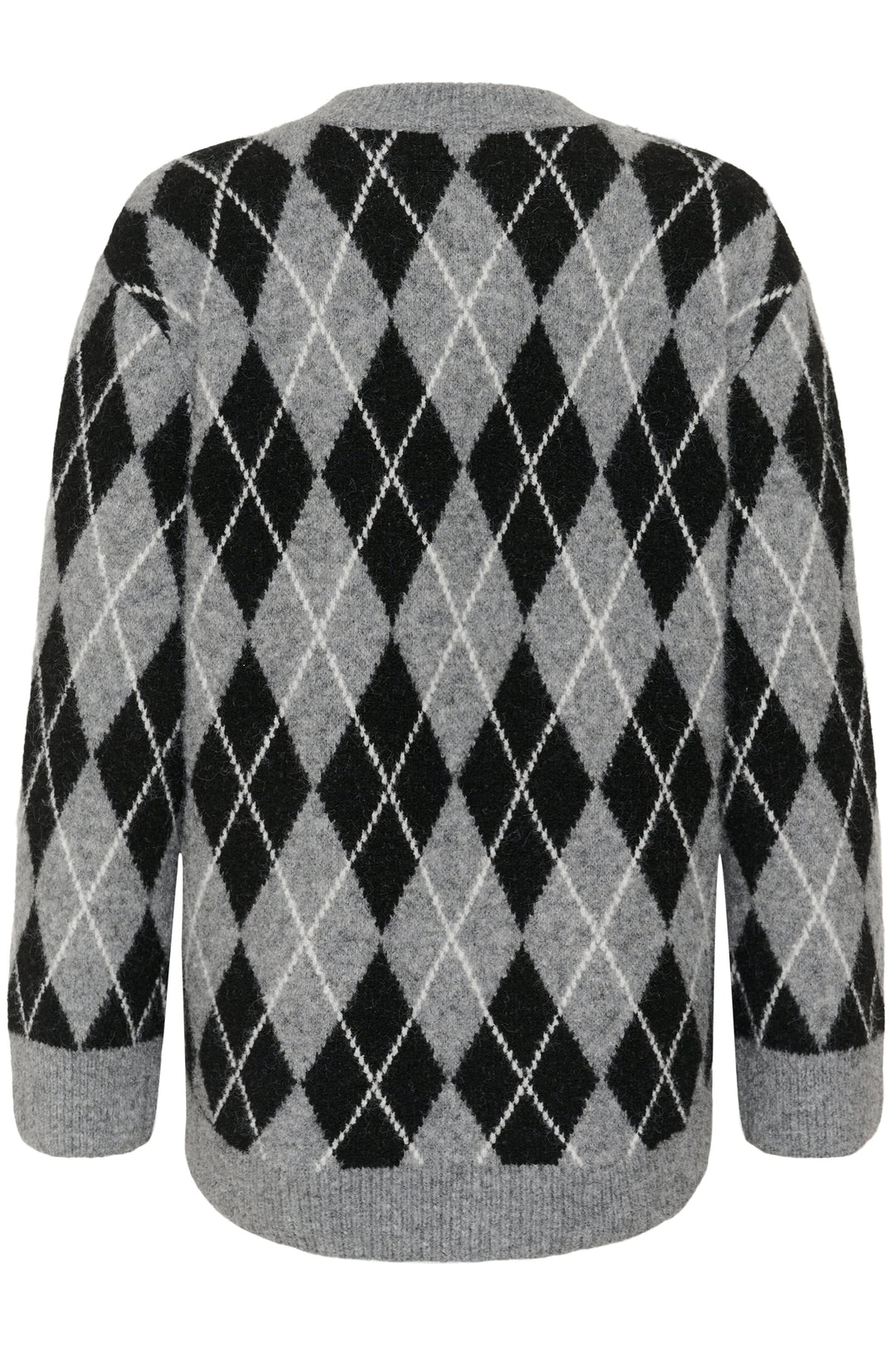 Tricot à motif losanges Simone vue de face pour femme Kaffe