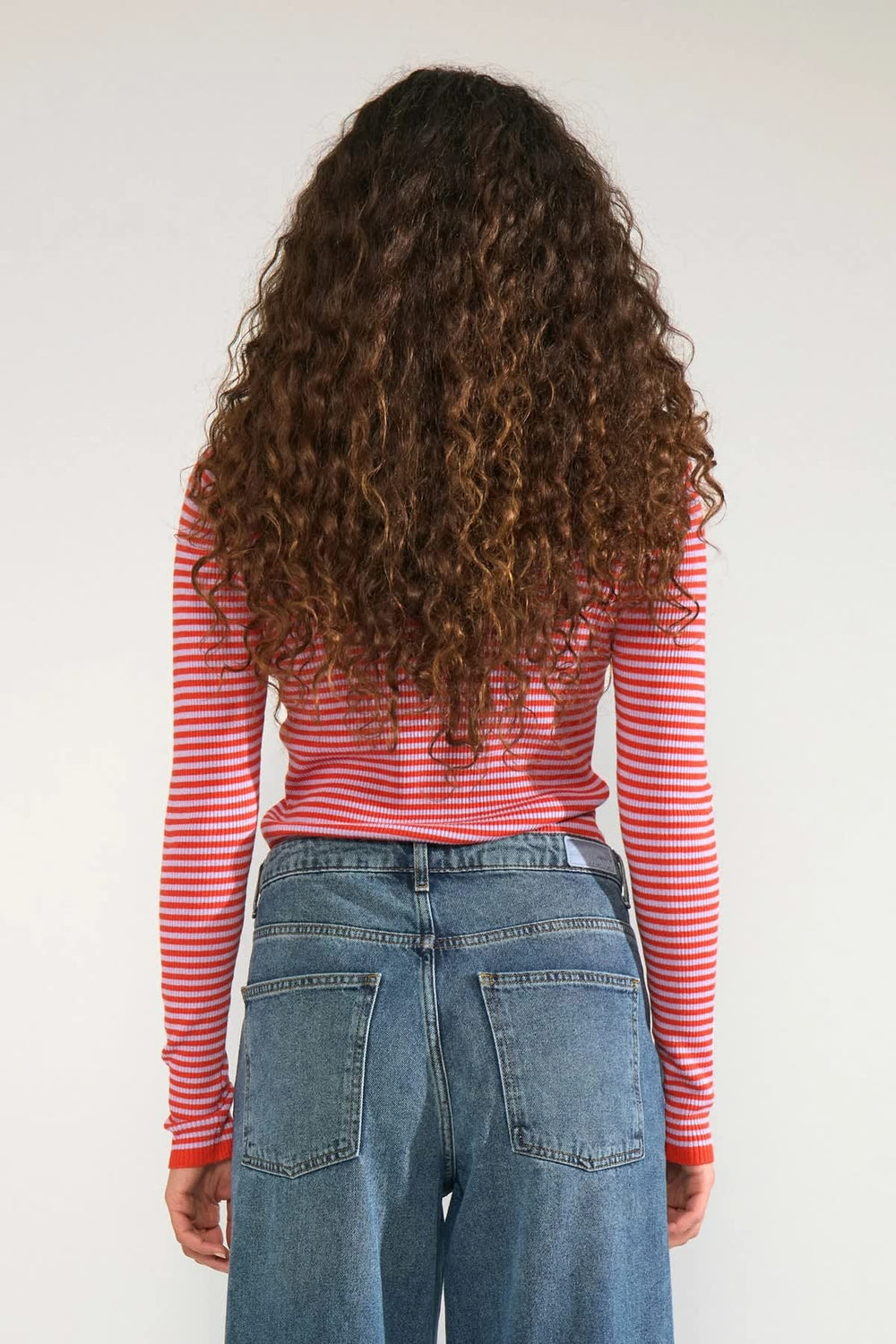 Tricot rayé à manches longues pour femme Numph