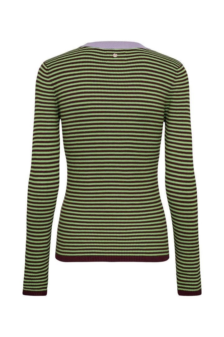 Tricot rayé à manches longues pour femme Numph