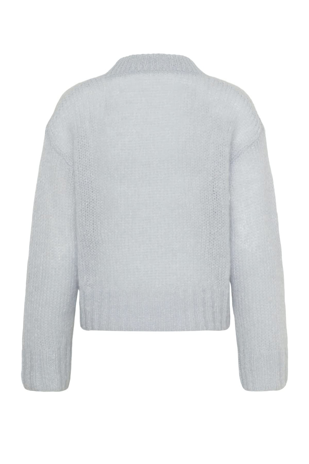 Tricot Sille duveteux à col rond vue de face pour femme Part Two