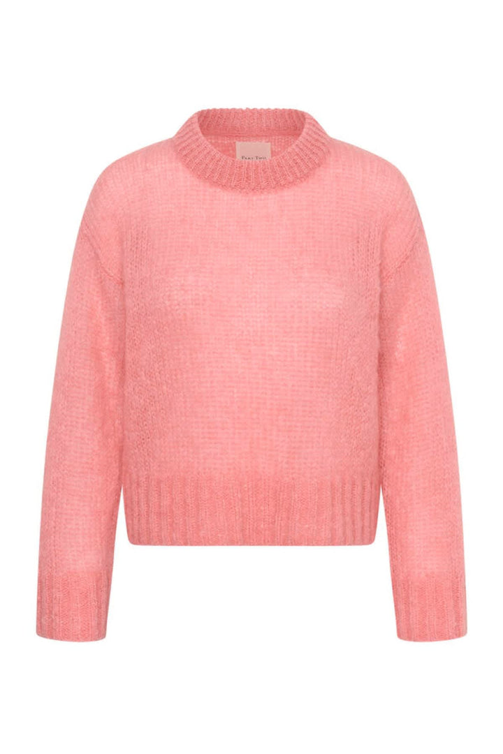 Tricot Sille duveteux à col rond pour femme Part Two