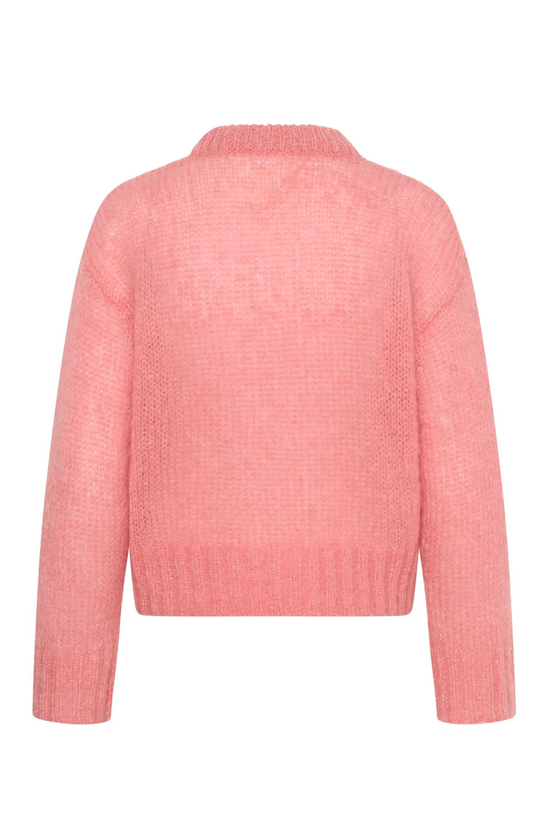 Tricot Sille duveteux à col rond pour femme Part Two