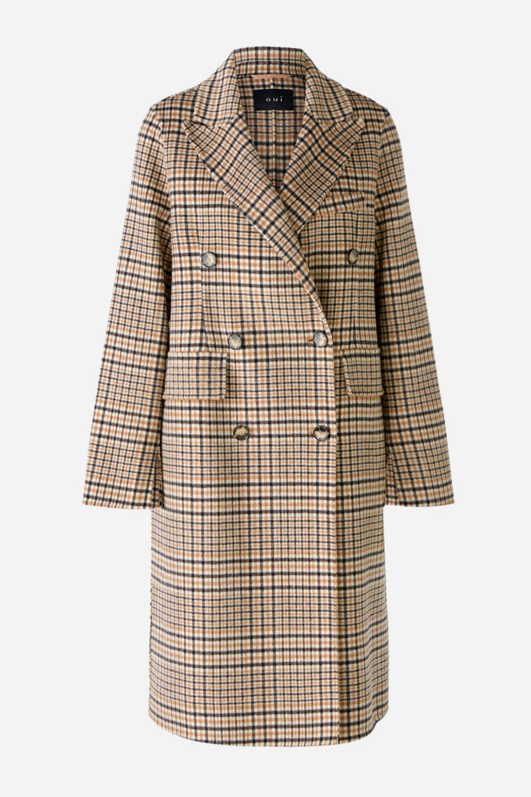 Checked coat