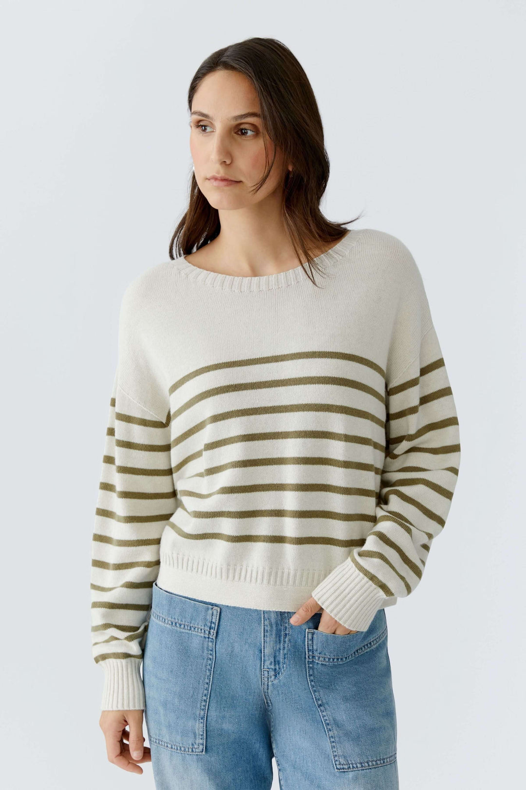 Soft knit striped sweater