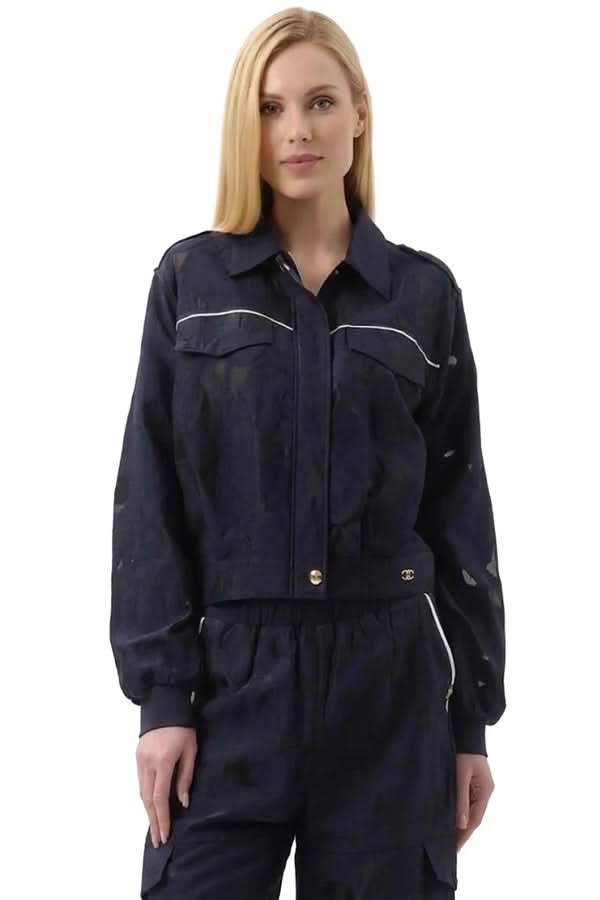 Veste légère texturée à poches