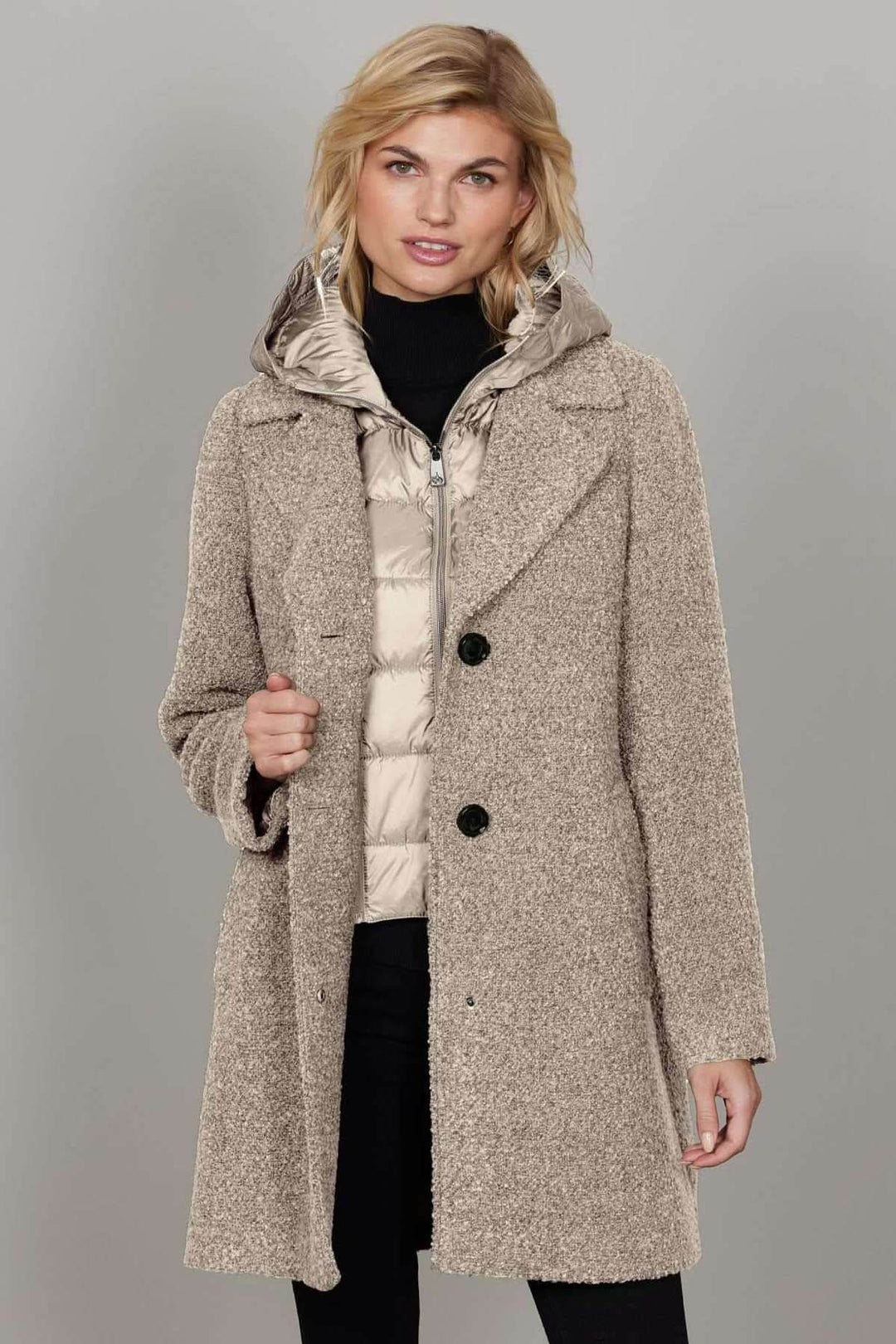 Bouclé wool coat
