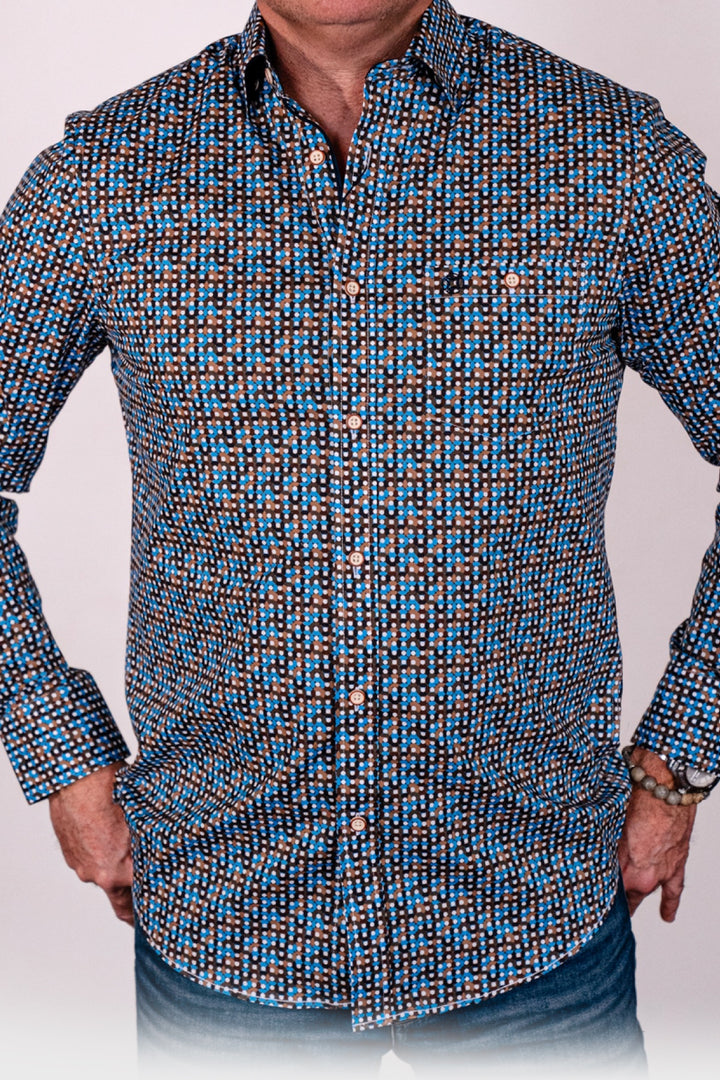 Shirt with picot print