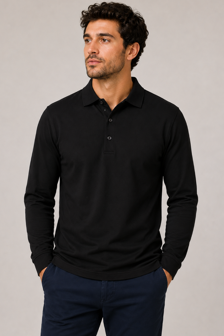 Polo manches longues essentiel