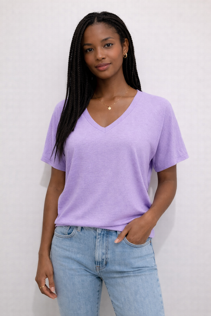 Sophia V-neck Short-Sleeve T-Shirt: A Must-Have