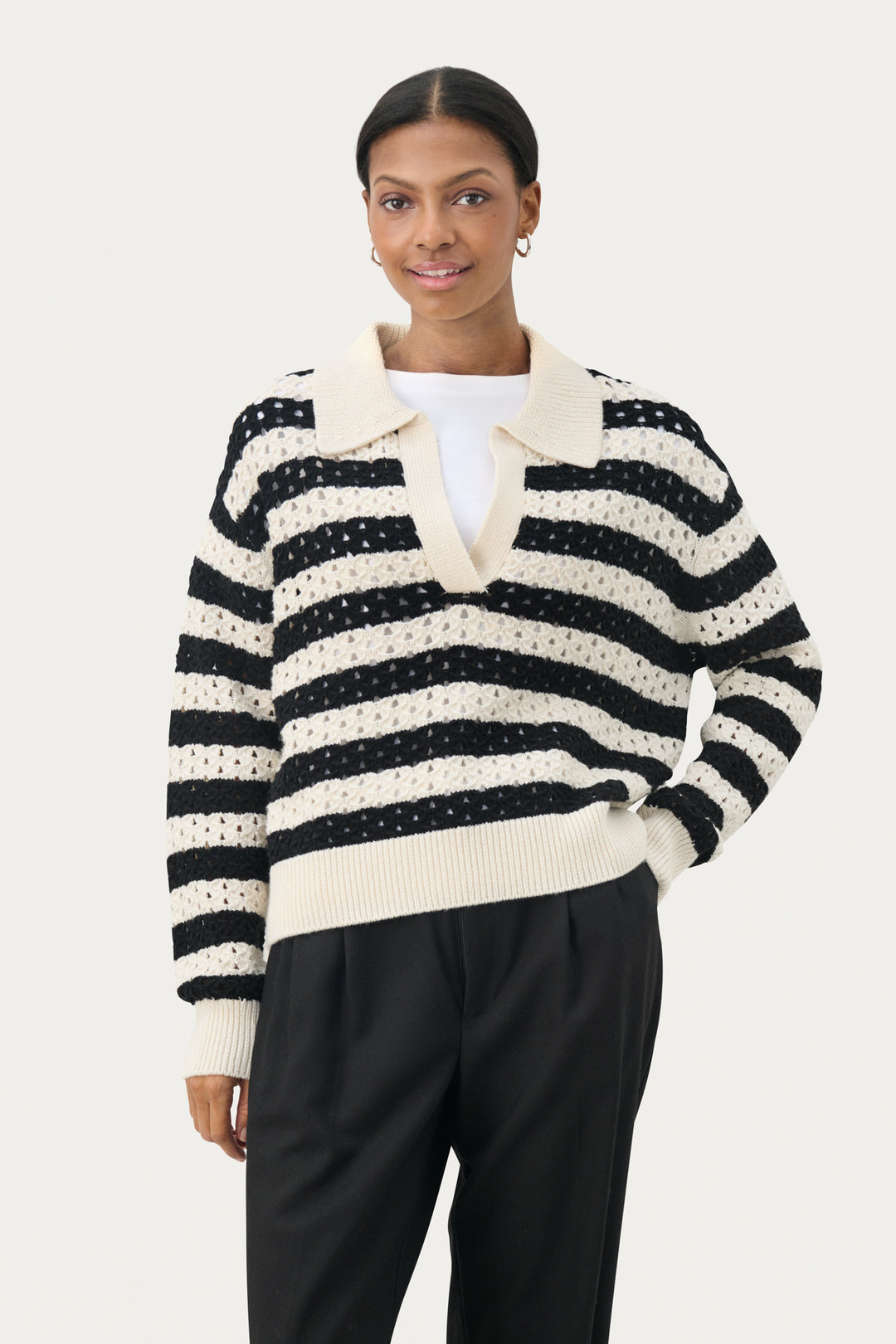 Naiya openwork sweater