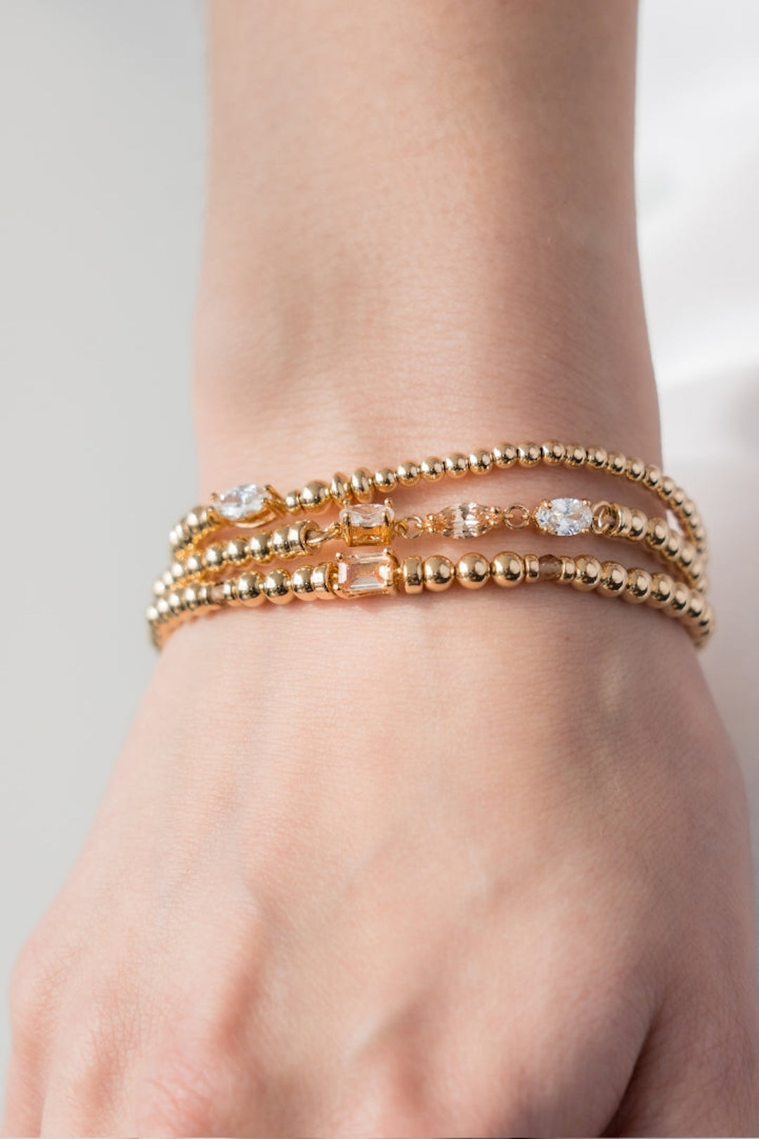 Gold bracelet Be Contemporary - Haute Joy Collection