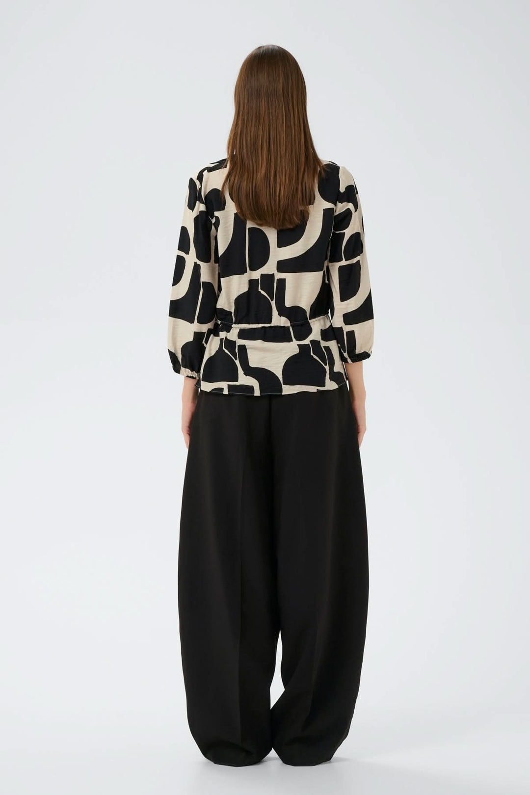 Blouse imprimée taille ajustable Lyn