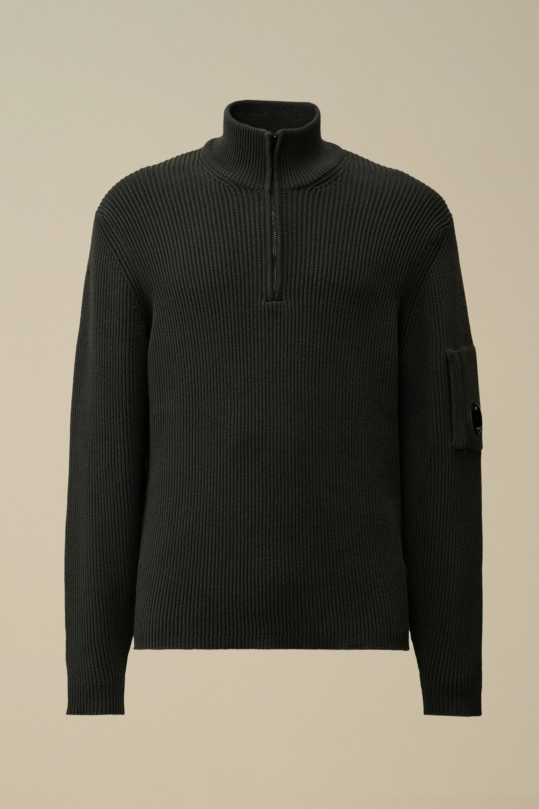 Ribbed knit with zipper