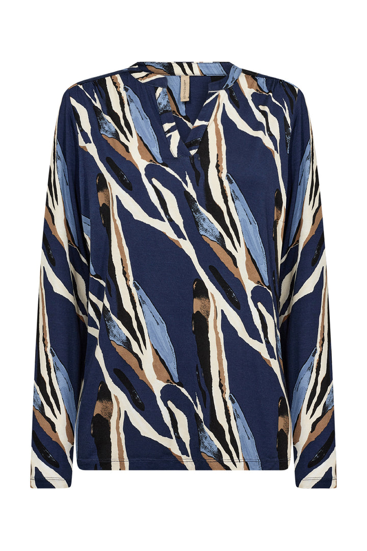 Abstract print blouse