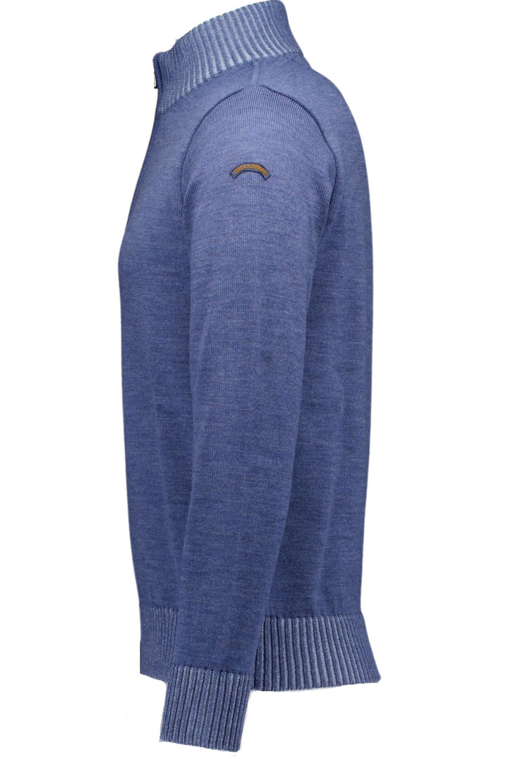 Half-zip wool sweater